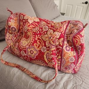 Vera Bradley large duffel bag- Raspberry Fizz
